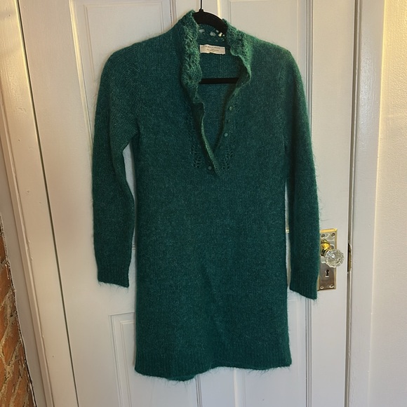 Sezane Angelita Dress Vert Émeraude - Size XS - Picture 3 of 6